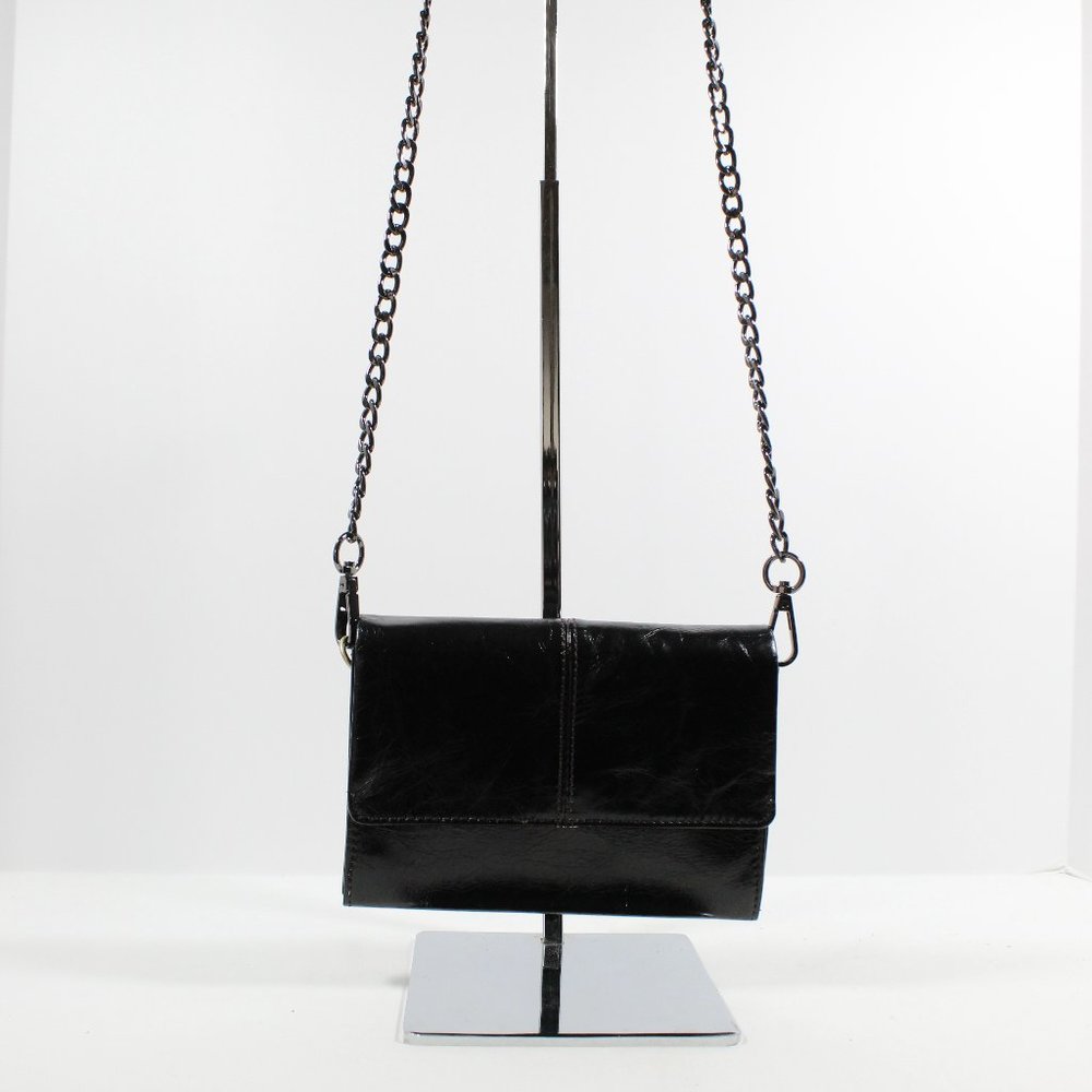 Hobo Jetty Leather Crossbody - Black